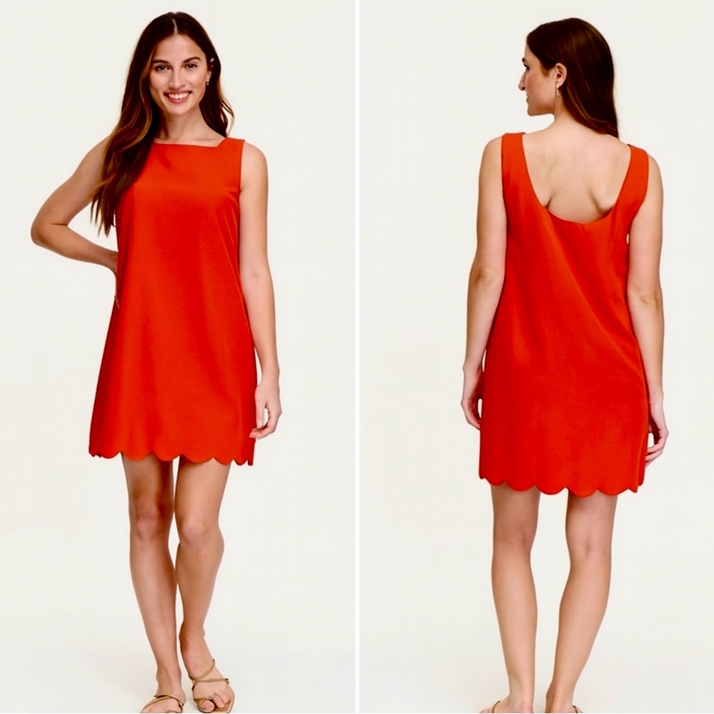 NWT Kate Spade New York x Target Scalloped Hem Shift Dress Poppy Red L🧡